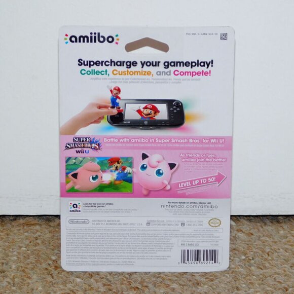 Nintendo Jigglypuff Amiibo Brand New Super Smash Bros. Wii U 3DS NA - Picture 2 of 2